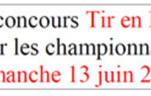 Avis de concours Tir en Extérieur 13 juin 2021